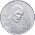 Мексика 20 сентаво 1977 год - Франсиско Игнасио Мадеро