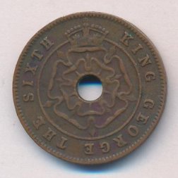 Южная Родезия 1/2 пенни 1952 год