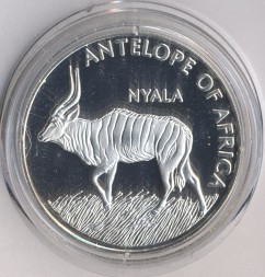Монета Малави 10 квача 2003 год - Антилопы Африки. Ньяла