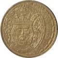 Румыния 50 бани 2011 год - 625 лет началу правления Короля Мирчи Старого