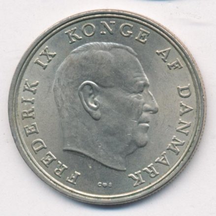 Дания 5 крон 1970 год - Король Фредерик IX
