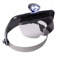 Лупа налобная бинокулярная Kromatech MG81001-A с подсветкой (2 LED)