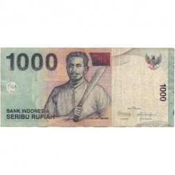 Индонезия 1000 рупий 2012 год - Капитан Паттимура (Томас Матулеси). Молуккские острова - F