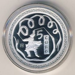 Сан-Марино 5 евро 2008 год