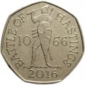 Великобритания 50 пенсов 2016 год - 950 лет Битве при Гастингсе