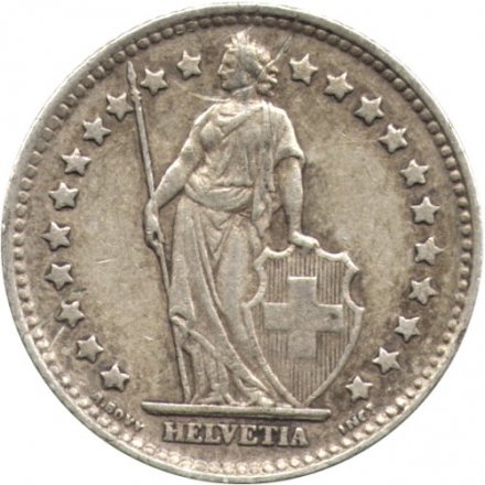 Швейцария 1 франк 1939 год