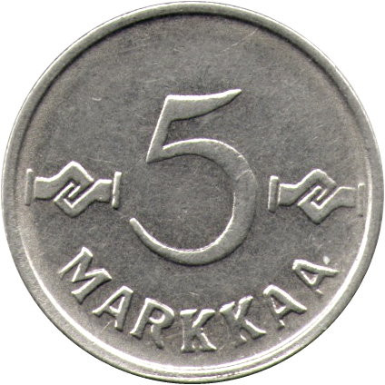 Финляндия 5 марок 1954 год
