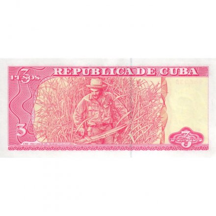Куба 3 песо 2004 год - Эрнесто Че Гевара. Уборка сахарного тростника - XF+