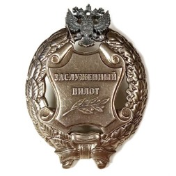 Знак заслуженный пилот. РФ