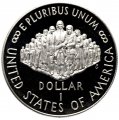 США 1 доллар 1987 год - 200 лет Конституции США (Proof, знак - S)