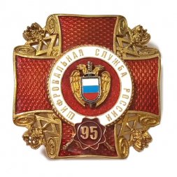 Знак "95 лет шифровальная служба России"