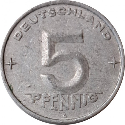 ГДР 5 пфеннигов 1952 год (A)