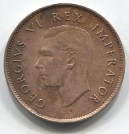 ЮАР 1/4 пенни 1946 год - Король Георг VI