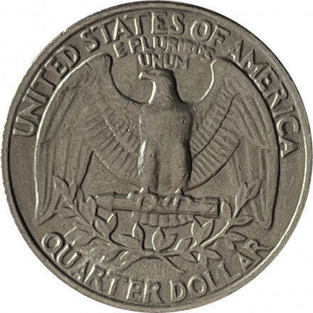 США 25 центов (1/4 доллара) 1988 год - Джордж Вашингтон (D)