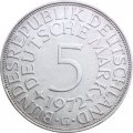 ФРГ 5 марок 1972 - Орёл - G