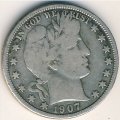 США 1/2 доллара 1907 год