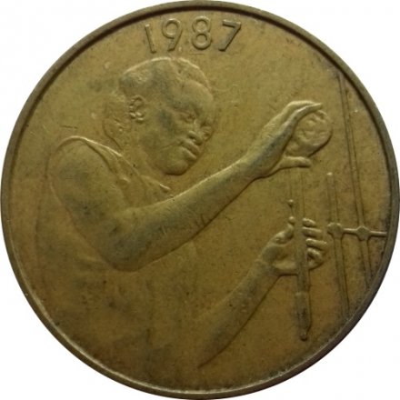 Западная Африка 25 франков 1987 год - Лаборант