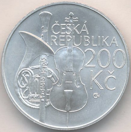 Чехия 200 крон 2011 год - Пражская Консерватория