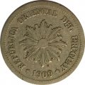 Уругвай 2 сентесимо 1909 год