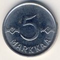 Финляндия 5 марок 1962 год