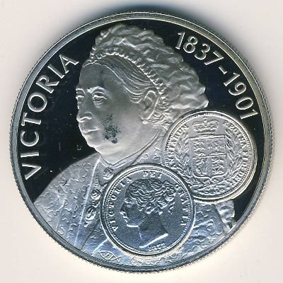Фолклендские острова 50 пенсов 2001 год - История монет Великобритании. Виктория