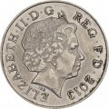 Великобритания 10 пенсов 2013 год