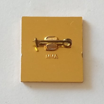 Значок СССР 1965 г &quot;Инфорга&quot; (выставка на ВДНХ), ММД, булавка