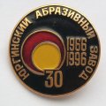 Значок Юргинский Абразивный завод 30 лет 1966-1996