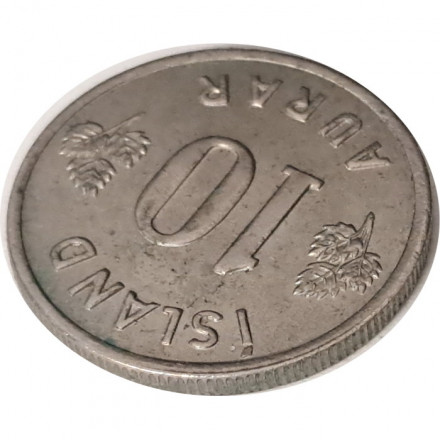 Исландия 10 эйре 1969 год (мелкий гурт)