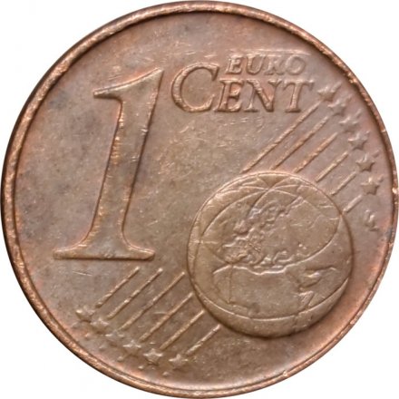 Греция 1 евроцент 2002 год (без отметки монетного двора)