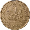 ФРГ 5 пфеннигов 1971 год - J