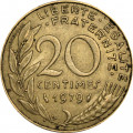 Франция 20 сантимов 1979 год