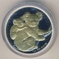 Австралия 1 доллар 2008 год - Коалы (позолота)