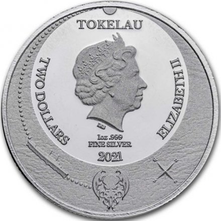 Токелау 2 доллара 2021 год - Ктулху