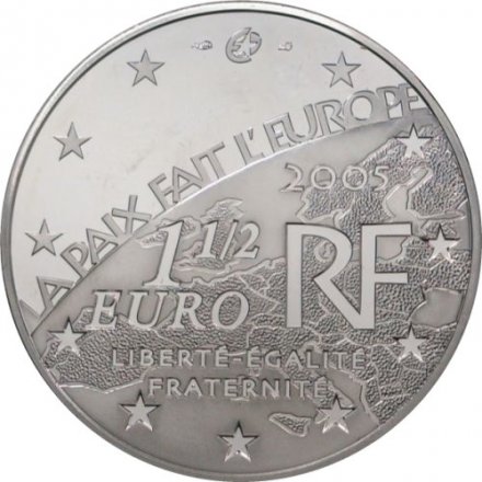Франция 1,5 евро 2005 год - 60 лет окончанию Второй мировой войны