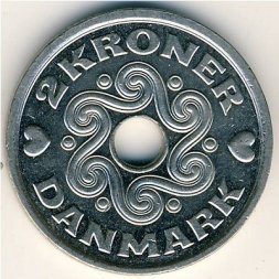Дания 2 кроны 2002 год