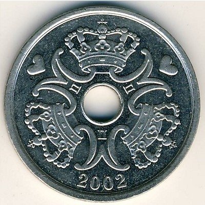 Дания 2 кроны 2002 год