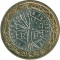 Франция 1 евро 2002 год