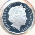 Австралия 50 центов 2002 год - 50 лет правления королевы Елизаветы II
