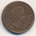 Дания 1/2 ригсбанкскиллинга 1842 год