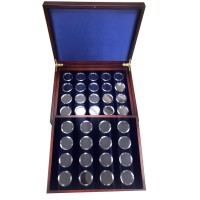 Футляр для для серии монет «Россия молодая» 36 капсул (диаметр 44 мм)