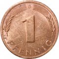 ФРГ 1 пфенниг 1979 год (G)