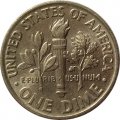 США 1 дайм (10 центов) 1992 год - Франклин Рузвельт (P)