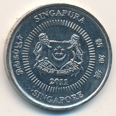 Сингапур 50 центов 2011 год - Алламанда