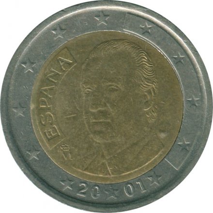 Испания 2 евро 2001 год