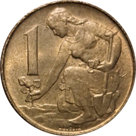 Чехословакия 1 крона 1992 год