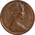 Австралия 1 цент 1974 год - Карликовый летучий кускус