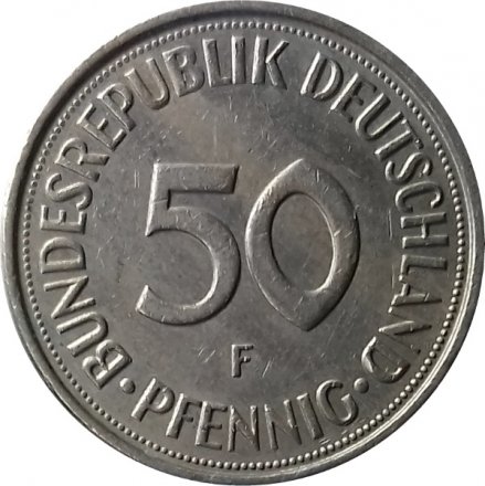ФРГ 50 пфеннигов 1985 год (F)