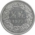 Швейцария 1/2 франка 1977 год