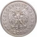 Польша 1 злотый 2014 год